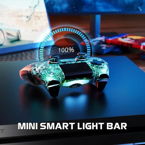 Wireless Controller for PS4, Controller Compatible with PS4/Pro/Slim,Double - Picture 5 of 10